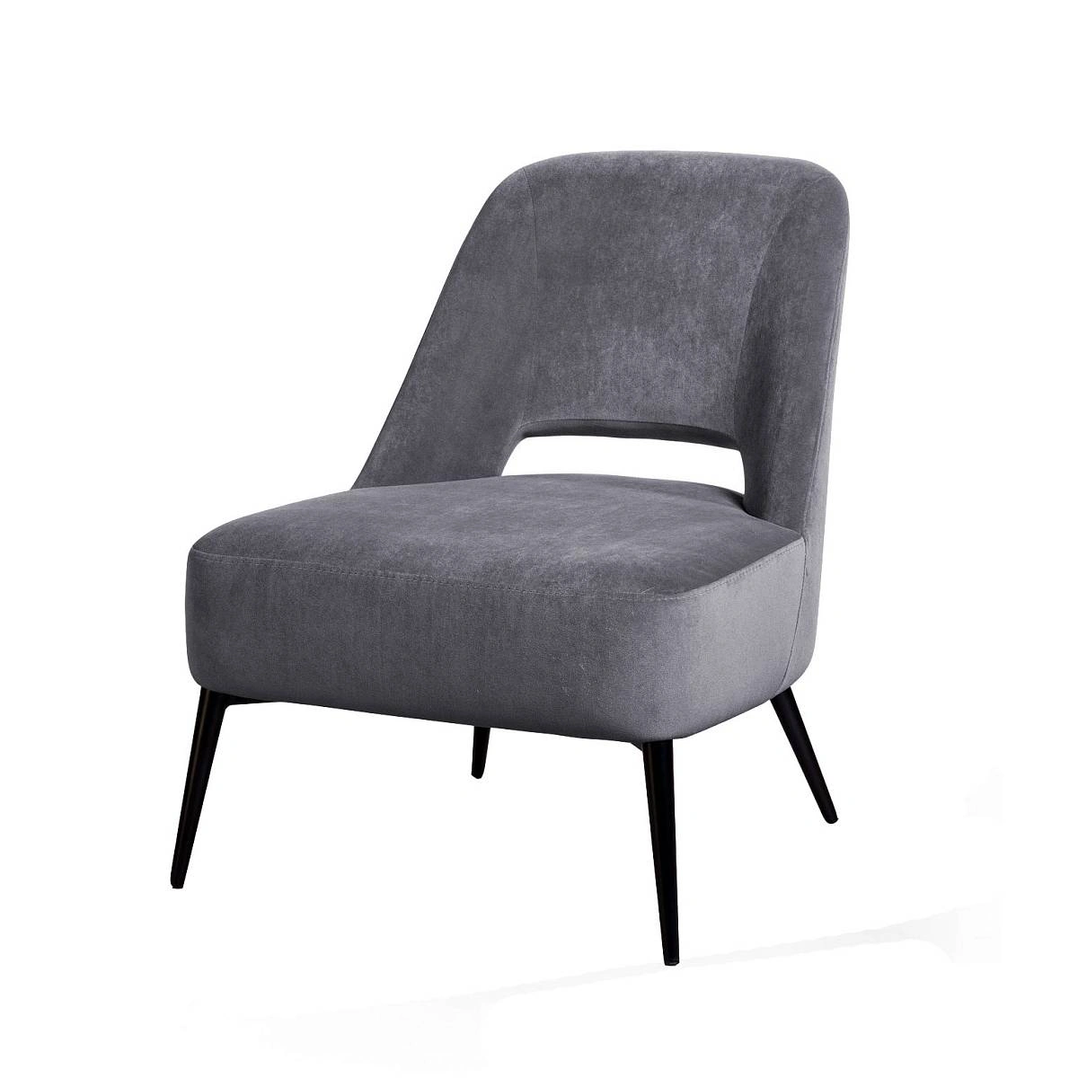 Кресло Dante, бархат серый 27 изображение Кресло Dante, бархат серый 27 фото