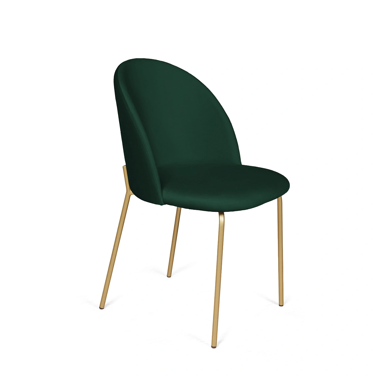 Стул Nord, комплект (2 шт), бархат зеленый 19 / опора золото фото