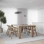 Стол обеденный ARTO (240) шпон ясень лак