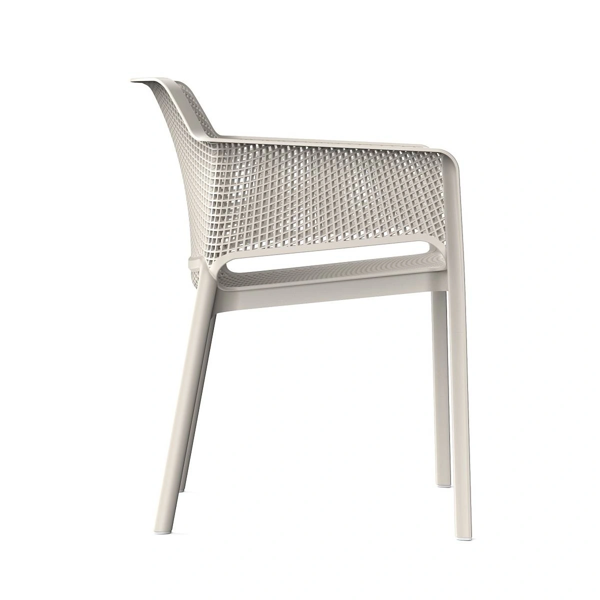 Стул Node с подлокотниками, (комплект 4 шт), пластик светло-бежевый изображение Стул Node с подлокотниками, (комплект 4 шт), пластик светло-бежевый фото