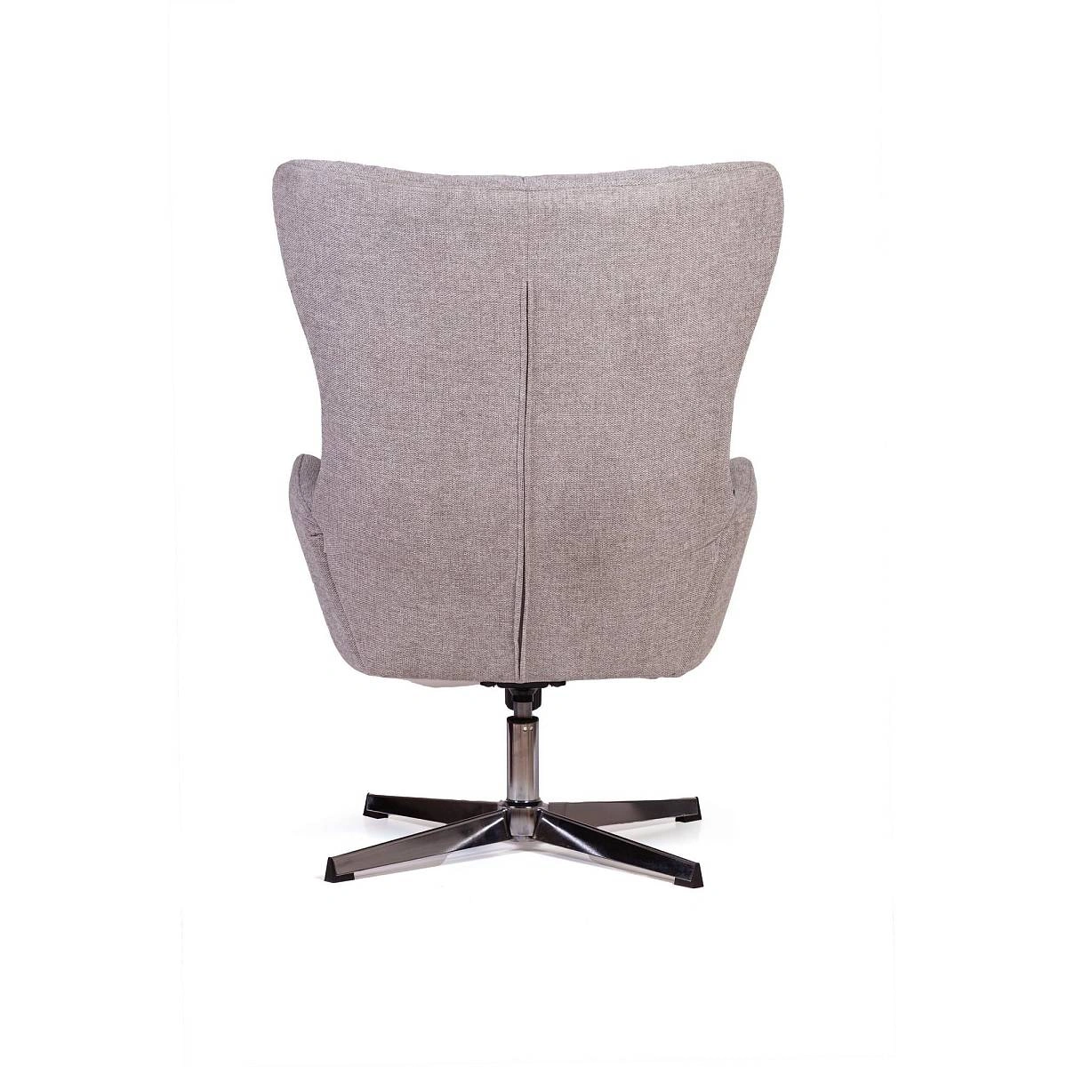 Кресло качалка с оттоманкой ANDREA, серый изображение Кресло качалка с оттоманкой ANDREA, серый фото