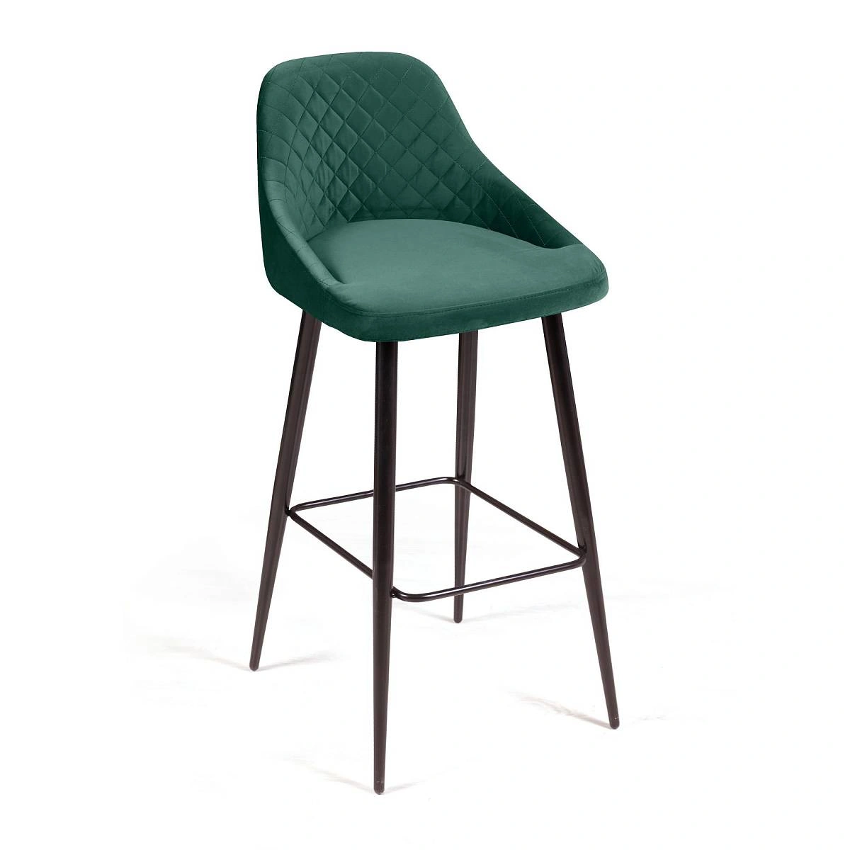 Стул барный Douglas ромб, бархат зеленый 19 изображение Стул барный Douglas ромб, бархат зеленый 19 фото