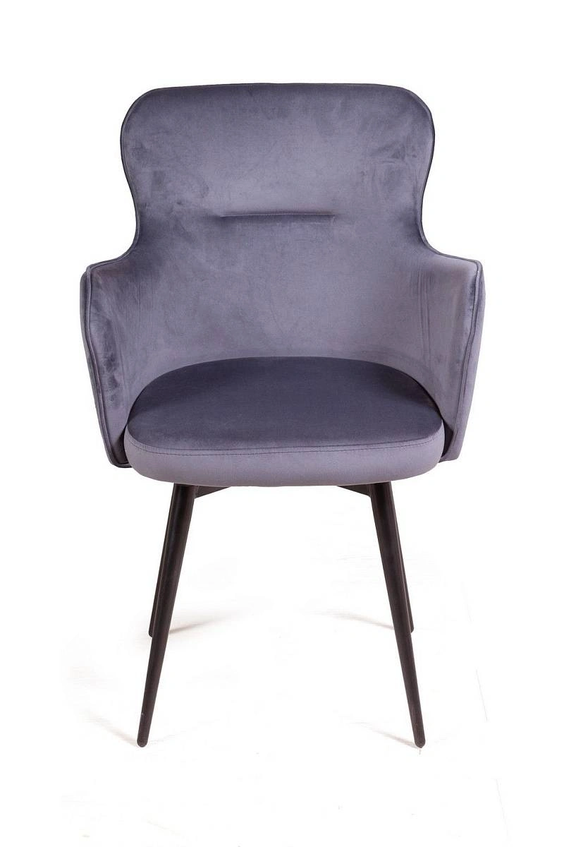 Стул King, поворотный на 90 градусов, функция возврата, антишум, бархат серый 27 изображение Стул King, поворотный на 90 градусов, функция возврата, антишум, бархат серый 27 фото