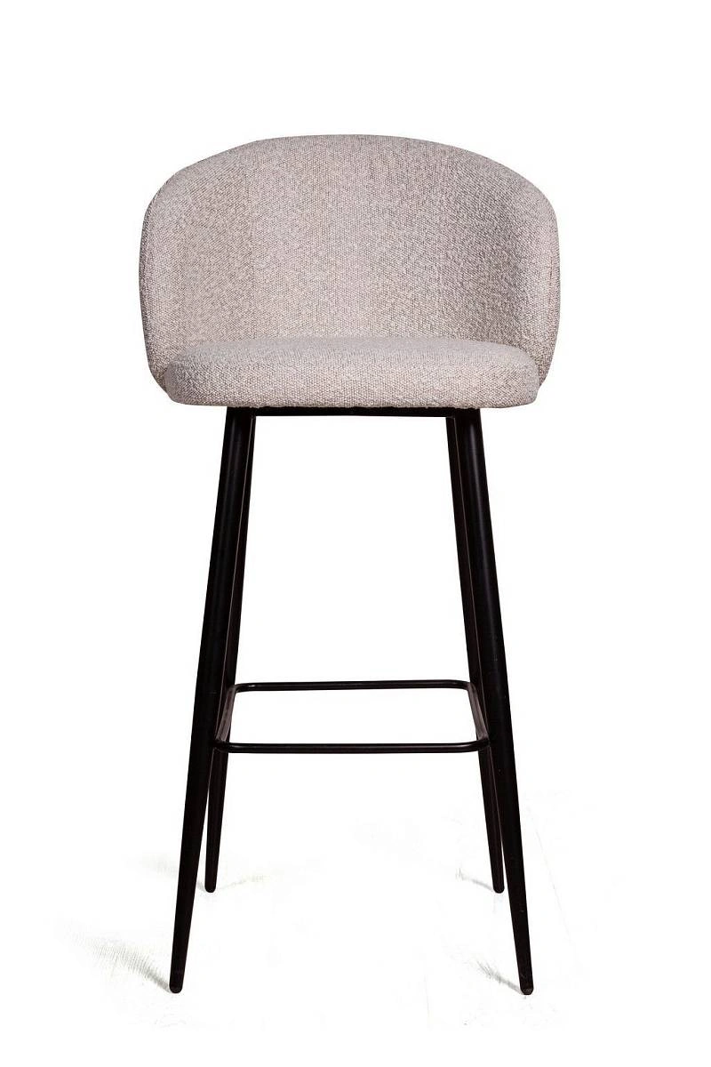 Стул барный Vito, букле серый / опора конус фото