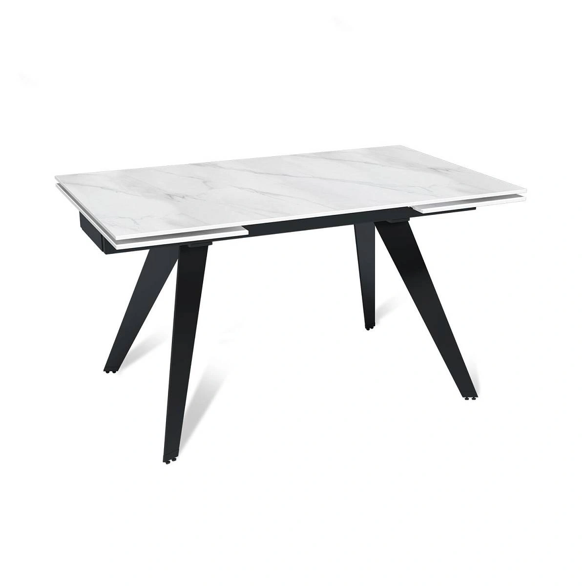 Стол раскладной Rhein (140+40+40), керамика матовая Snow Mountain Stone изображение Стол раскладной Rhein (140+40+40), керамика матовая Snow Mountain Stone фото