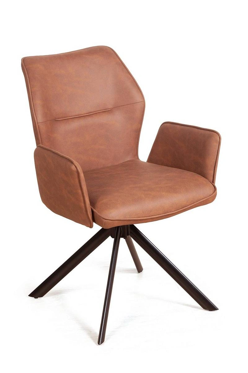 Стул с подлокотниками Elvis поворотный 360 PRO, комплект (2шт), иск. замша / опора эллипс фото