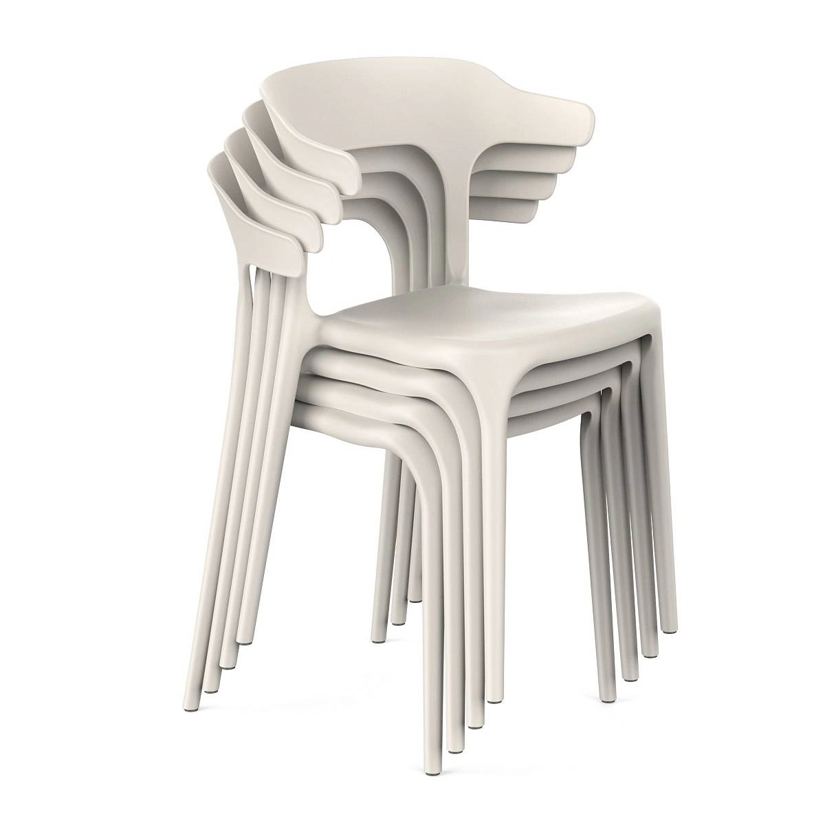 Стул Leo (RUS), комплект (2 шт), пластик светло-бежевый изображение Стул Leo (RUS), комплект (2 шт), пластик светло-бежевый фото