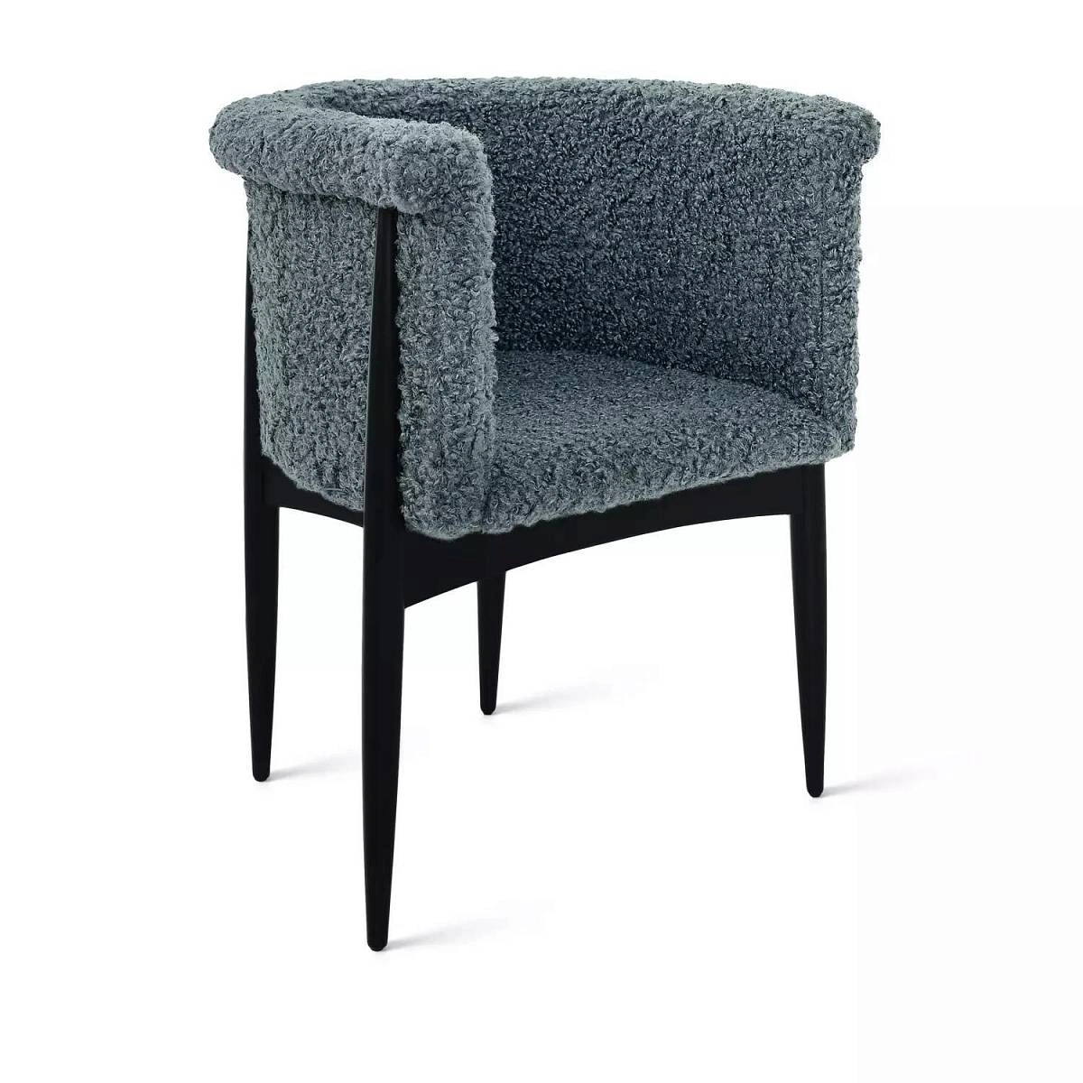 Полукресло Borgese, бук натуральный, серый изображение Полукресло Borgese, бук натуральный, серый фото