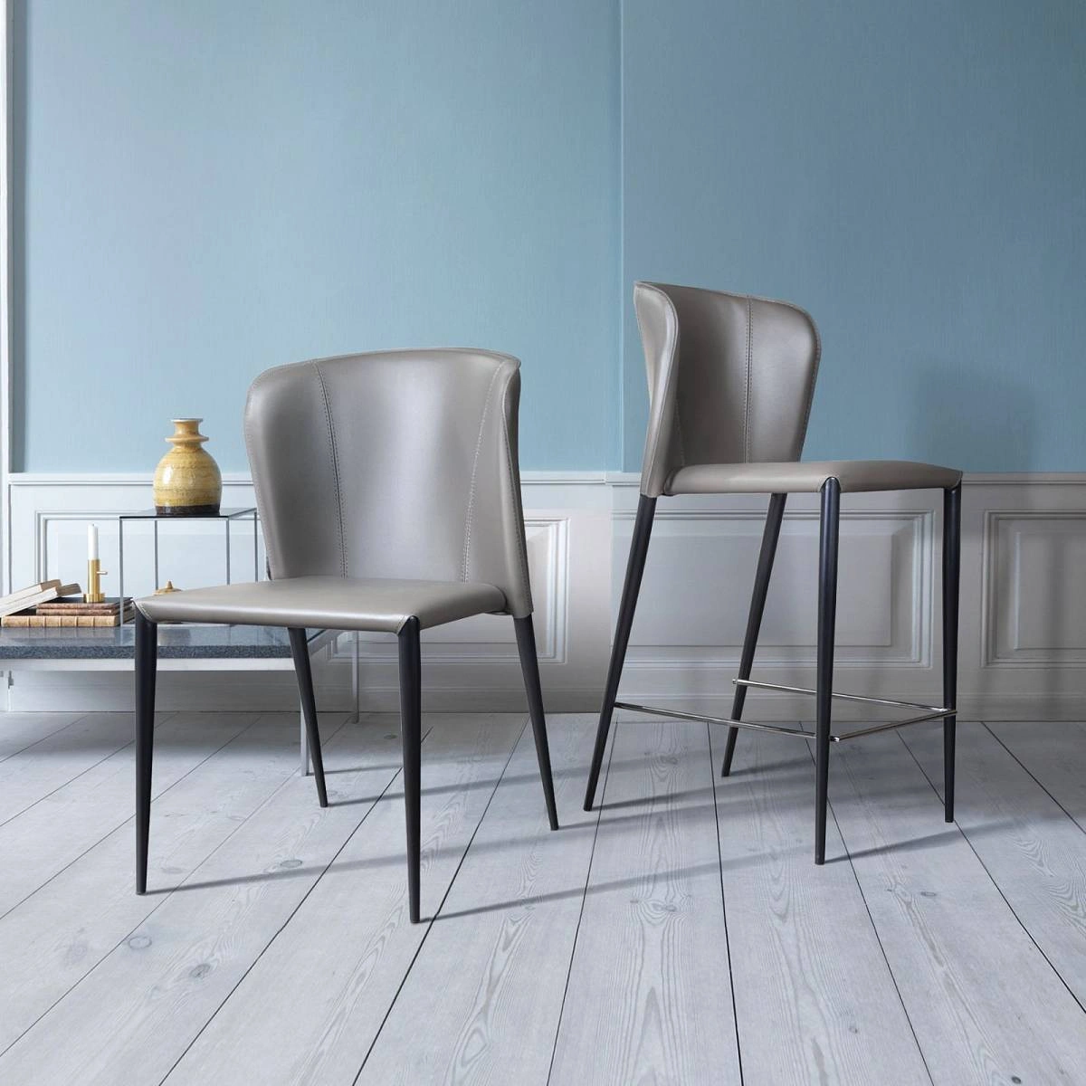 Стул Albert, кожа тауп изображение Стул Albert, кожа тауп фото