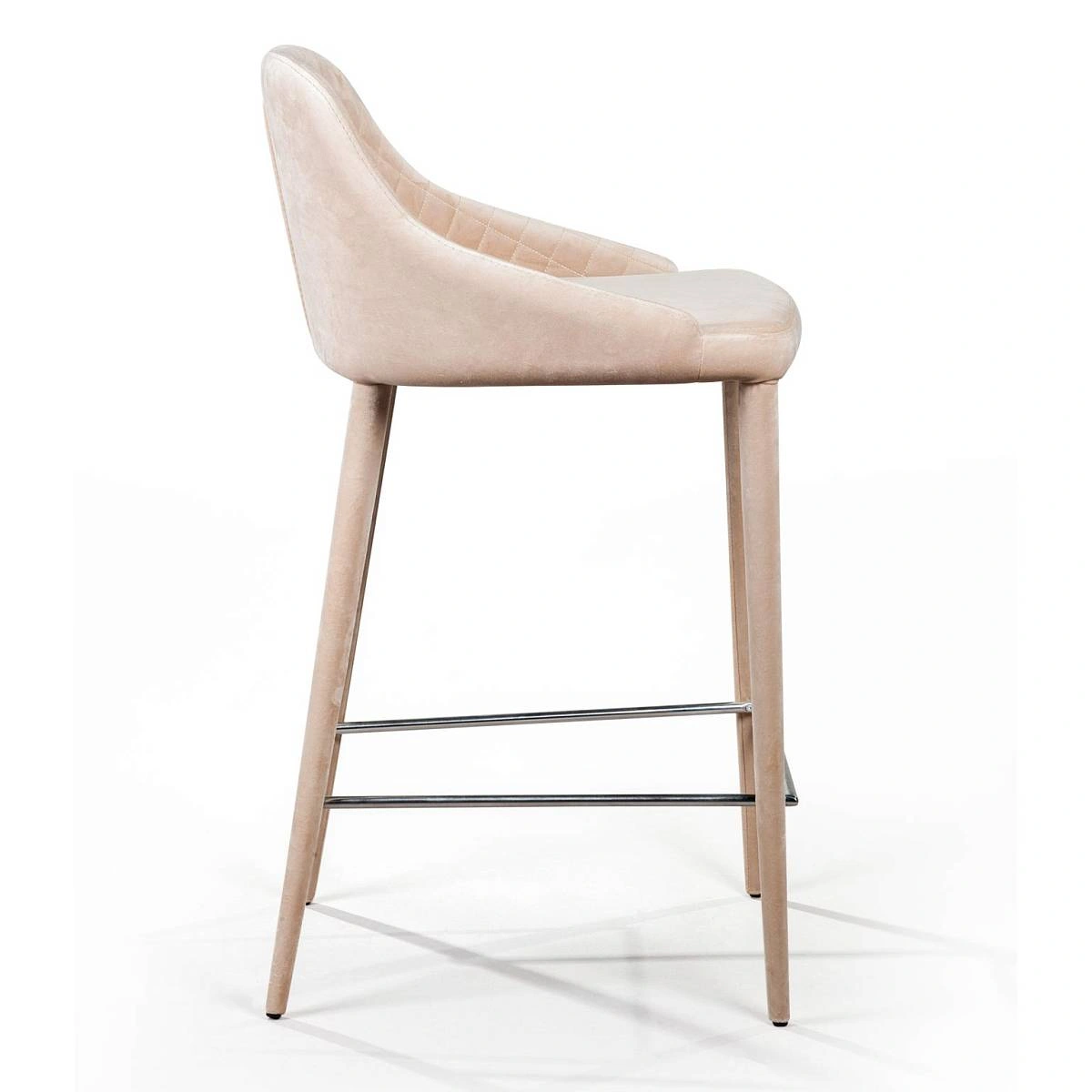 Стул полубарный Douglas, бархат бежевый изображение Стул полубарный Douglas, бархат бежевый фото