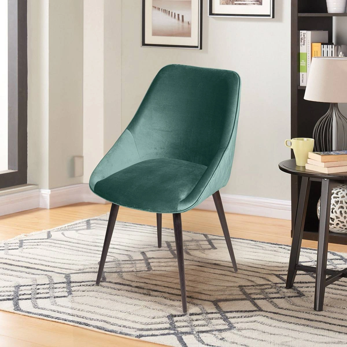 Стул Neo бархат зеленый 19/опора конус фото