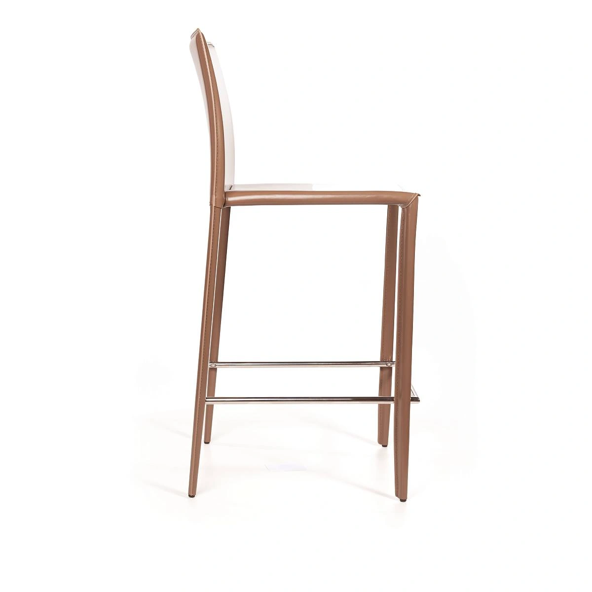 Стул полубарный Rolf, кожа капучино изображение Стул полубарный Rolf, кожа капучино фото