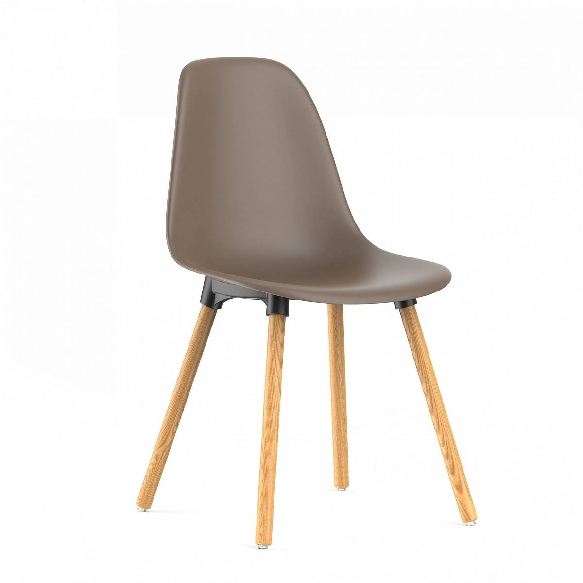 Стул Eames, (комплект 2 шт), пластик капучино / опоры дерево изображение Стул Eames, (комплект 2 шт), пластик капучино / опоры дерево фото