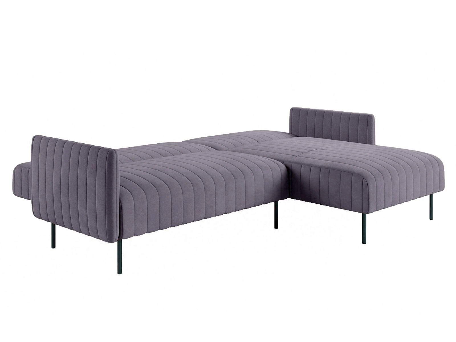 Baccara диван-кровать с шезлонгом, с подлокотниками, бархат серый 27 изображение Baccara диван-кровать с шезлонгом, с подлокотниками, бархат серый 27 фото