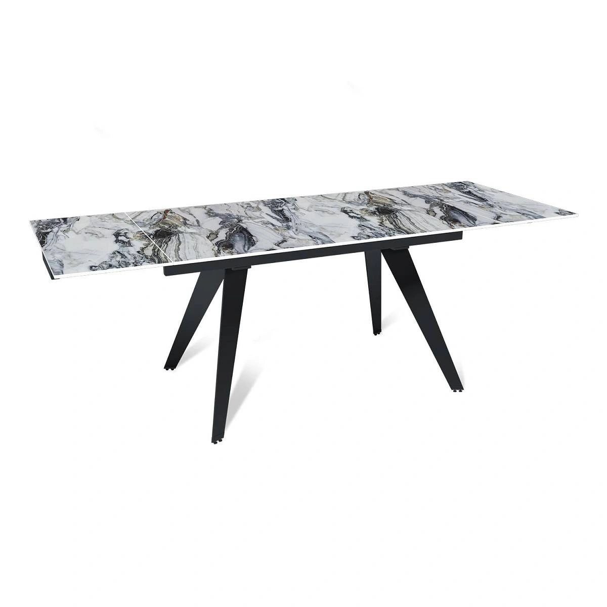 Стол раскладной Rhein (140+40+40), керамика глянцевая Cold Jade изображение Стол раскладной Rhein (140+40+40), керамика глянцевая Cold Jade фото