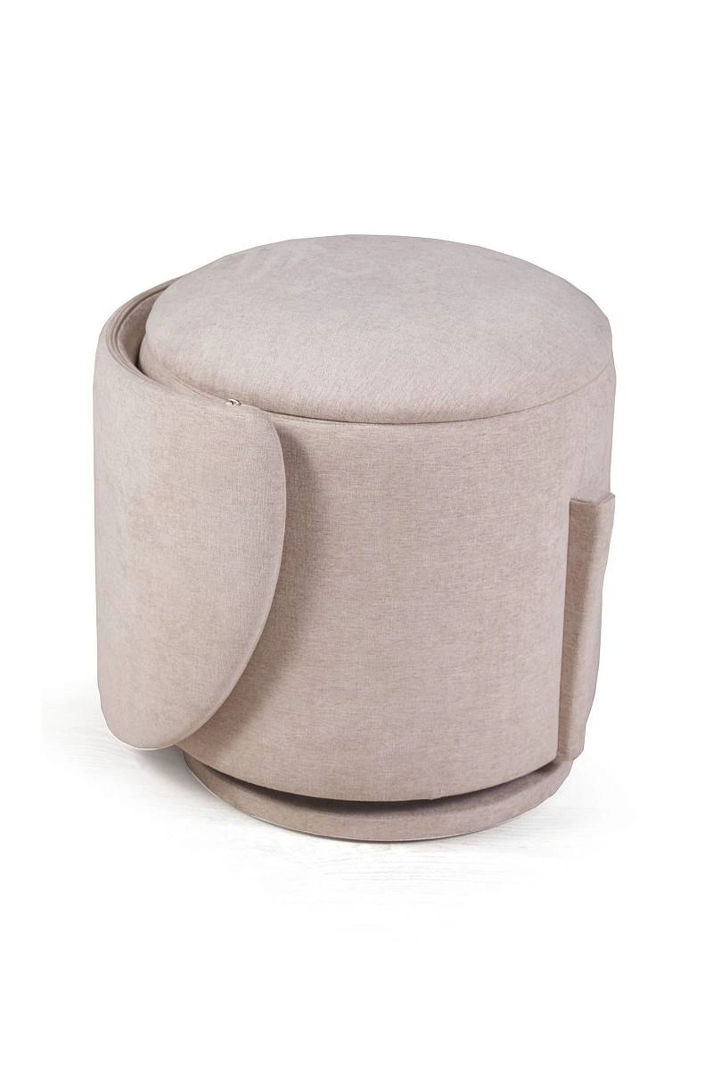 Пуф с кручением Bubble, шенилл puffy бежевый изображение Пуф с кручением Bubble, шенилл puffy бежевый фото