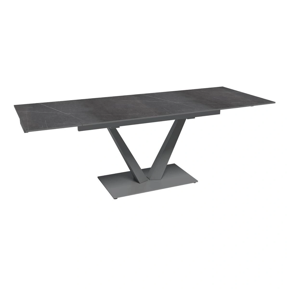 Стол раскладной Malibu (140+40+40), керамика матовая Armani Grey matte изображение Стол раскладной Malibu (140+40+40), керамика матовая Armani Grey matte фото