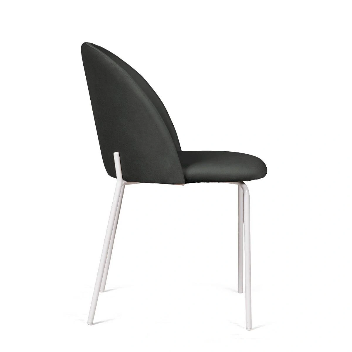 Стул Nord, комплект (4 шт), бархат антрацит 14 / опора белая фото