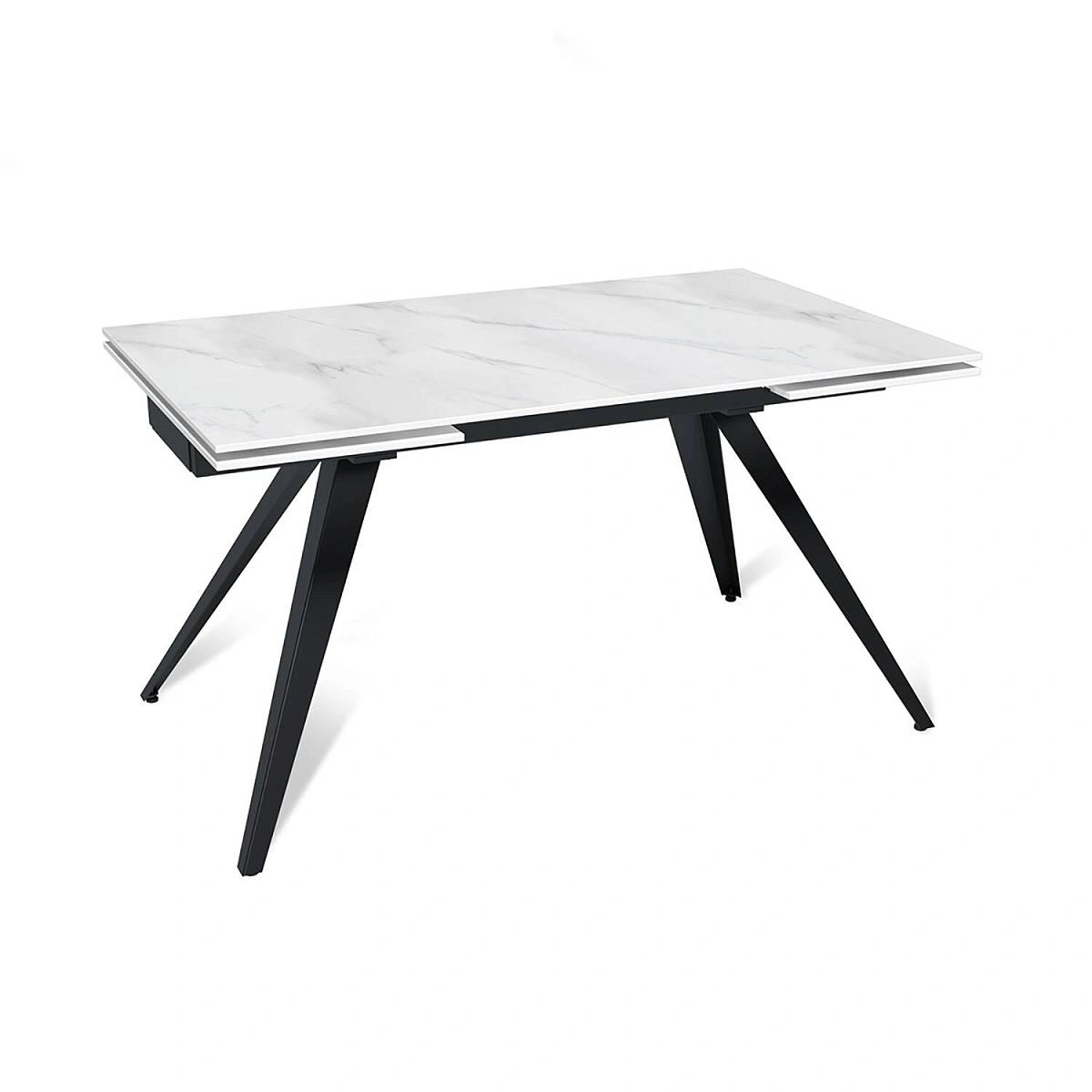 Стол раскладной Asti (140+40+40), керамика матовая Snow Mountain Stone изображение Стол раскладной Asti (140+40+40), керамика матовая Snow Mountain Stone фото