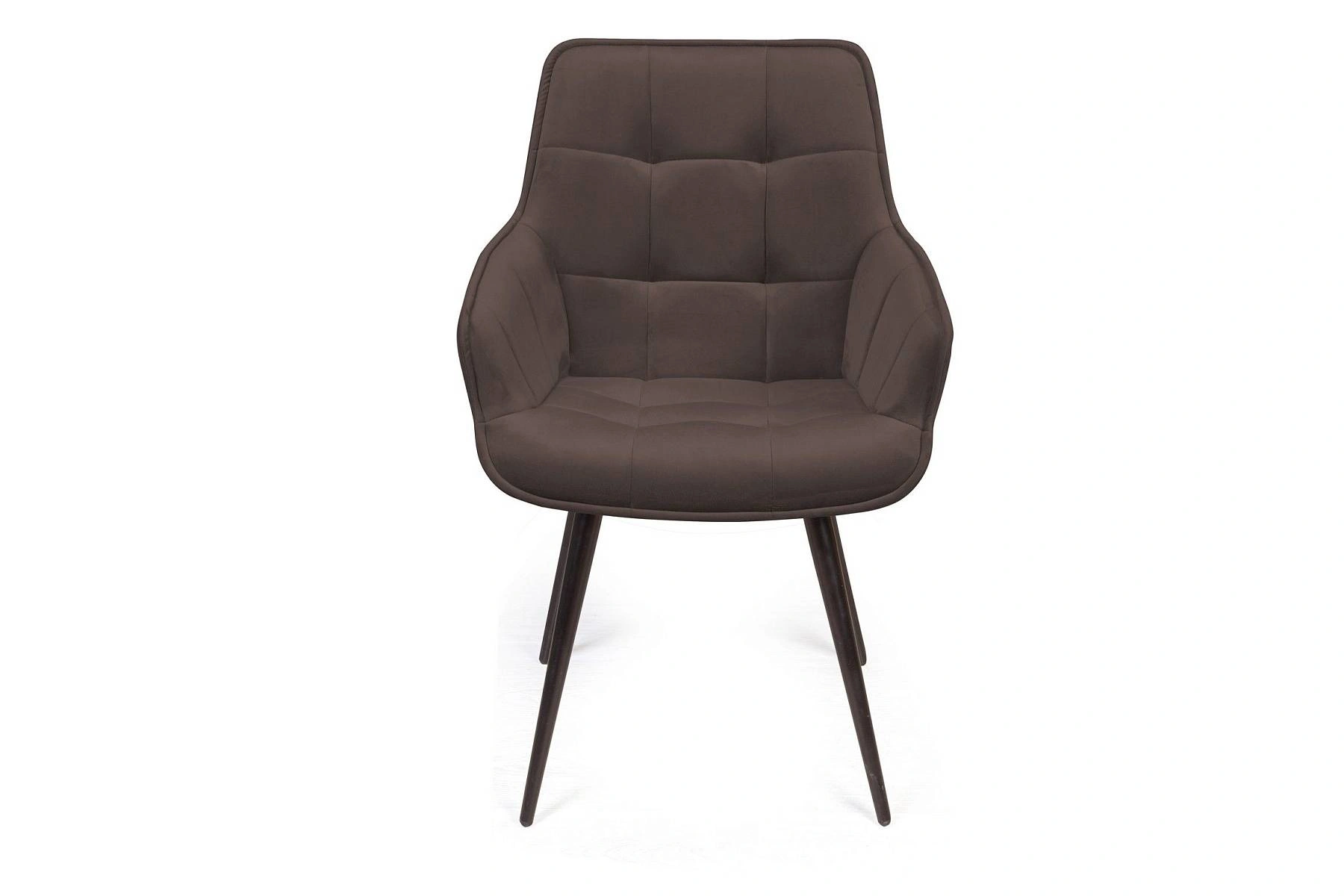 Стул Capri поворотный 90 градусов, функция возврата, антишум бархат антрацит 14/ опора конус фото