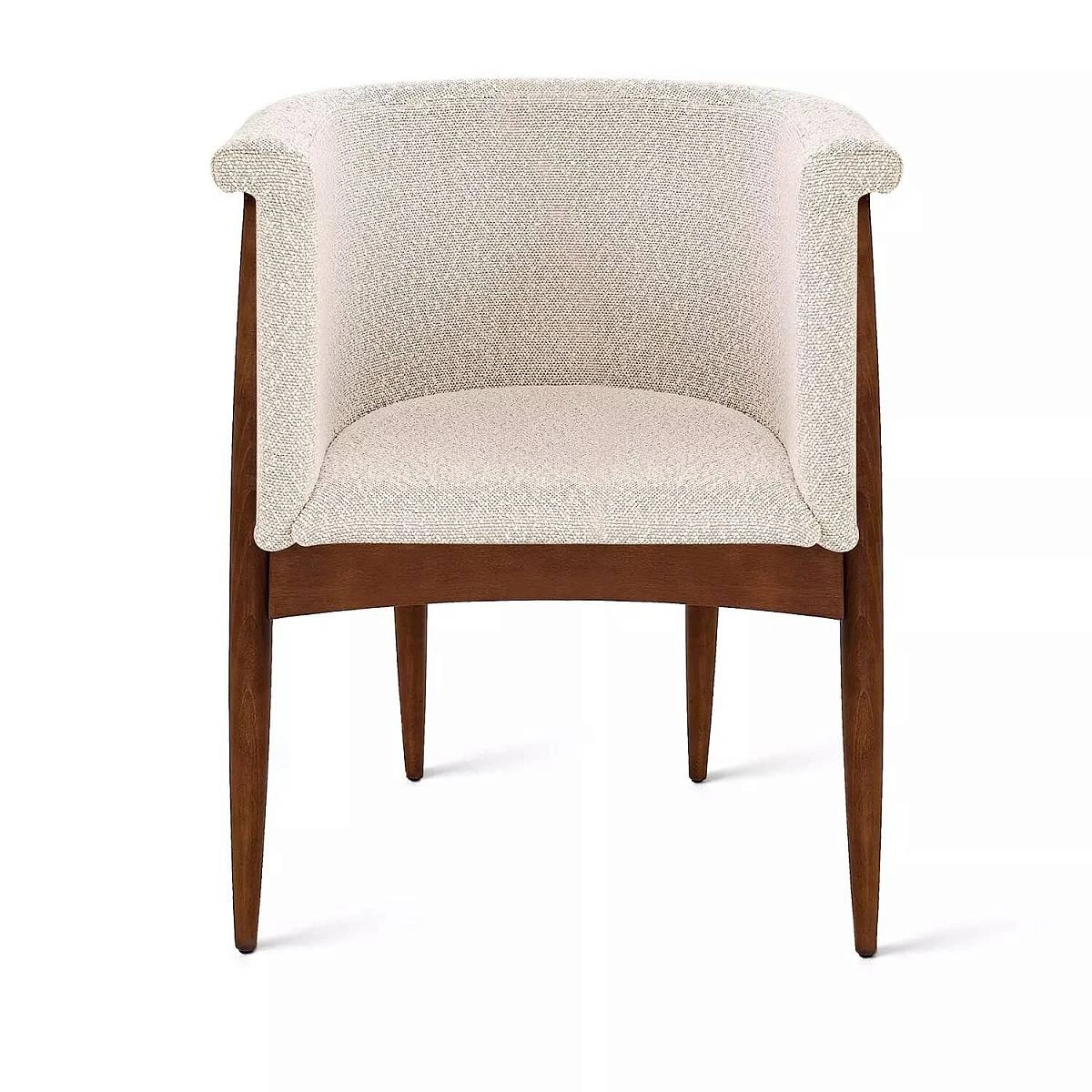 Полукресло Borgese, бук натуральный, лак коричневый, бежевый изображение Полукресло Borgese, бук натуральный, лак коричневый, бежевый фото