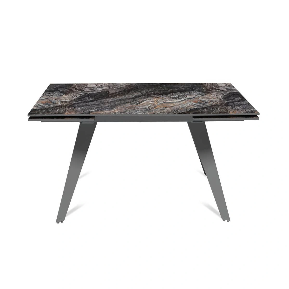 Стол раскладной Rhein (140+40+40), керамика глянцевая Venice Grey изображение Стол раскладной Rhein (140+40+40), керамика глянцевая Venice Grey фото