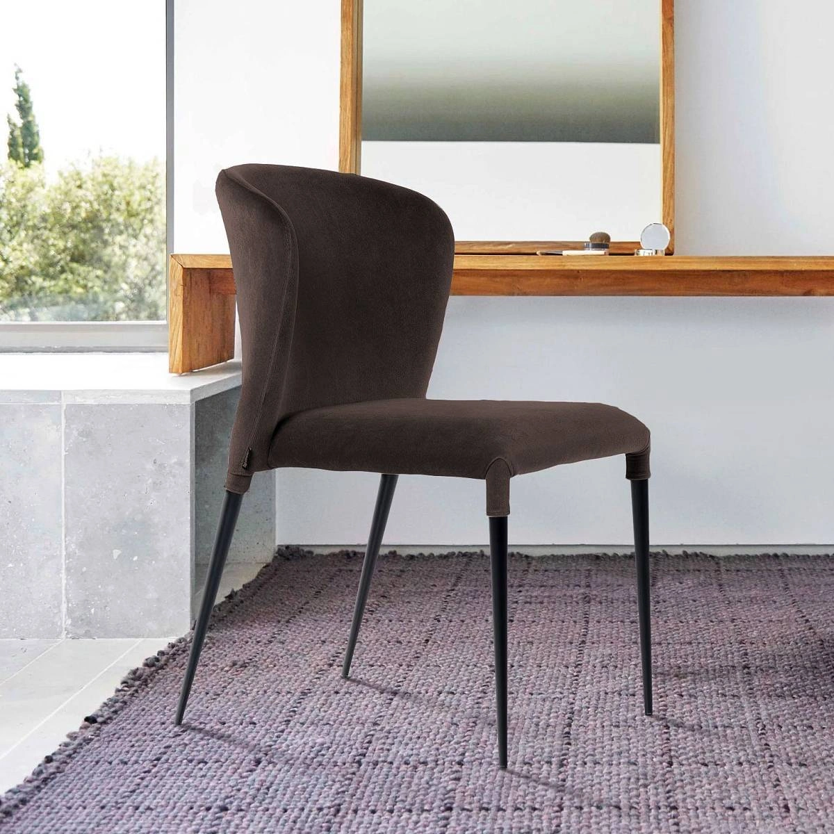 Стул Albert (Альберт), бархат антрацит 14 изображение Стул Albert (Альберт), бархат антрацит 14 фото