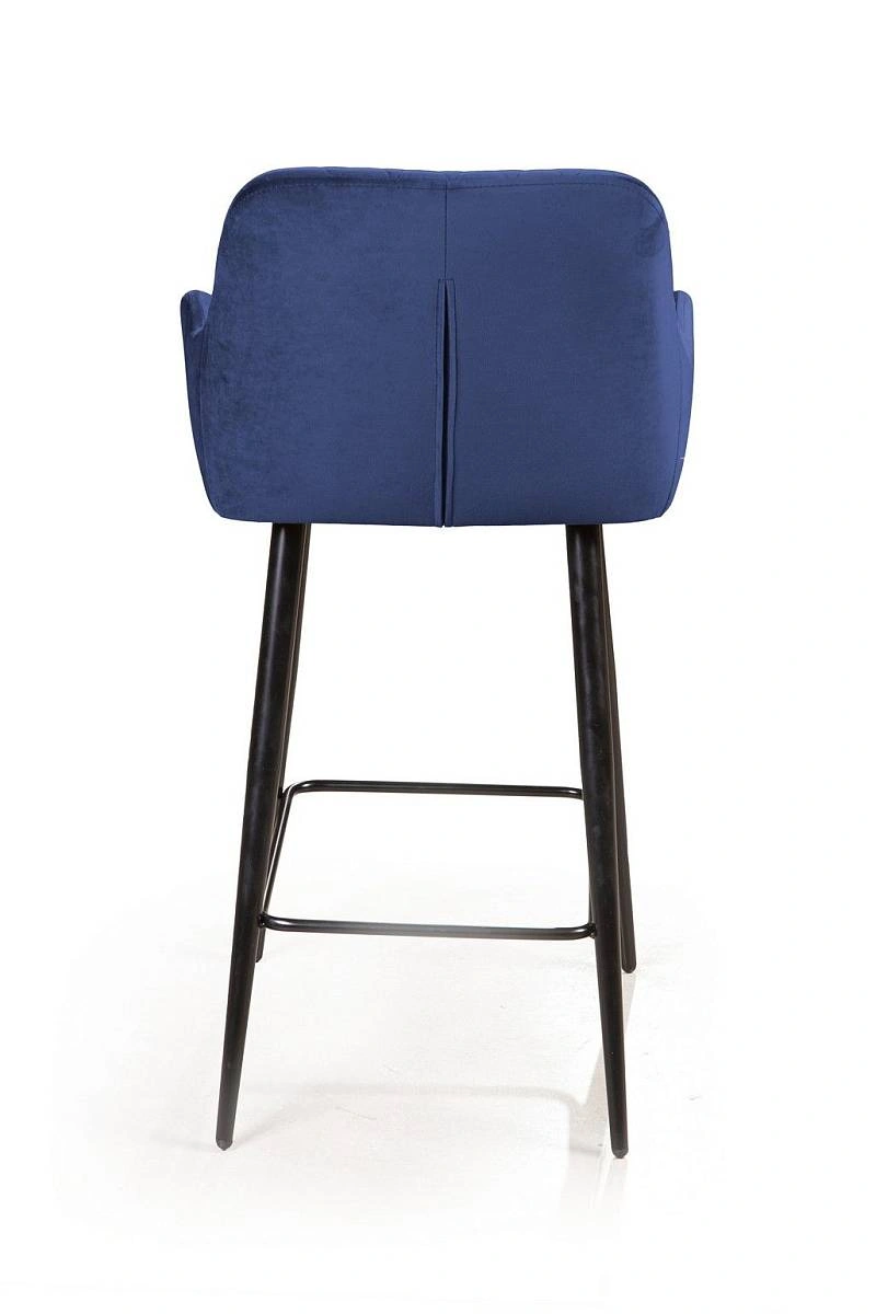 Стул полубарный Robert, бархат синий 29 изображение Стул полубарный Robert, бархат синий 29 фото