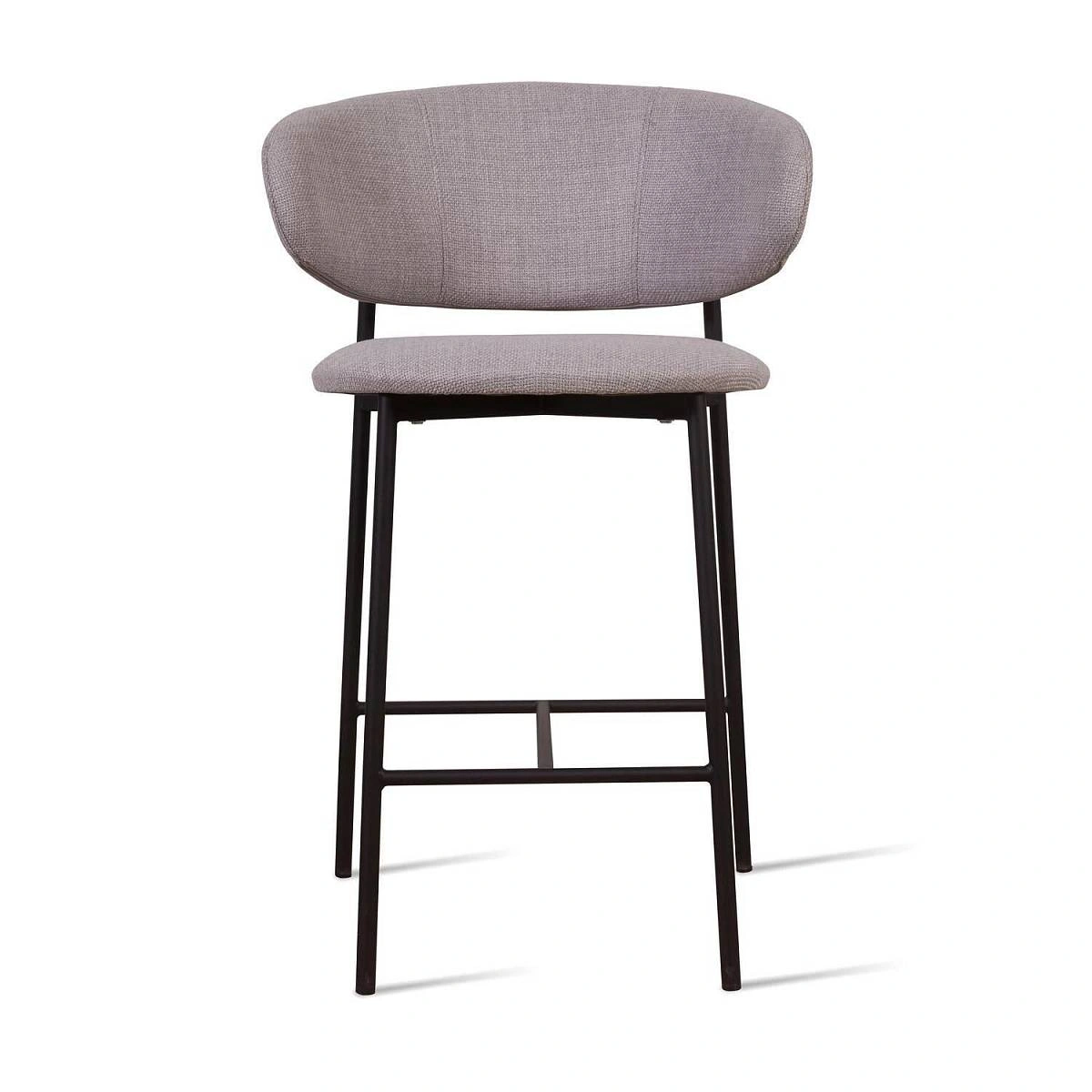 Стул полубарный Adele, рогожка wellton 912, серый изображение Стул полубарный Adele, рогожка wellton 912, серый фото