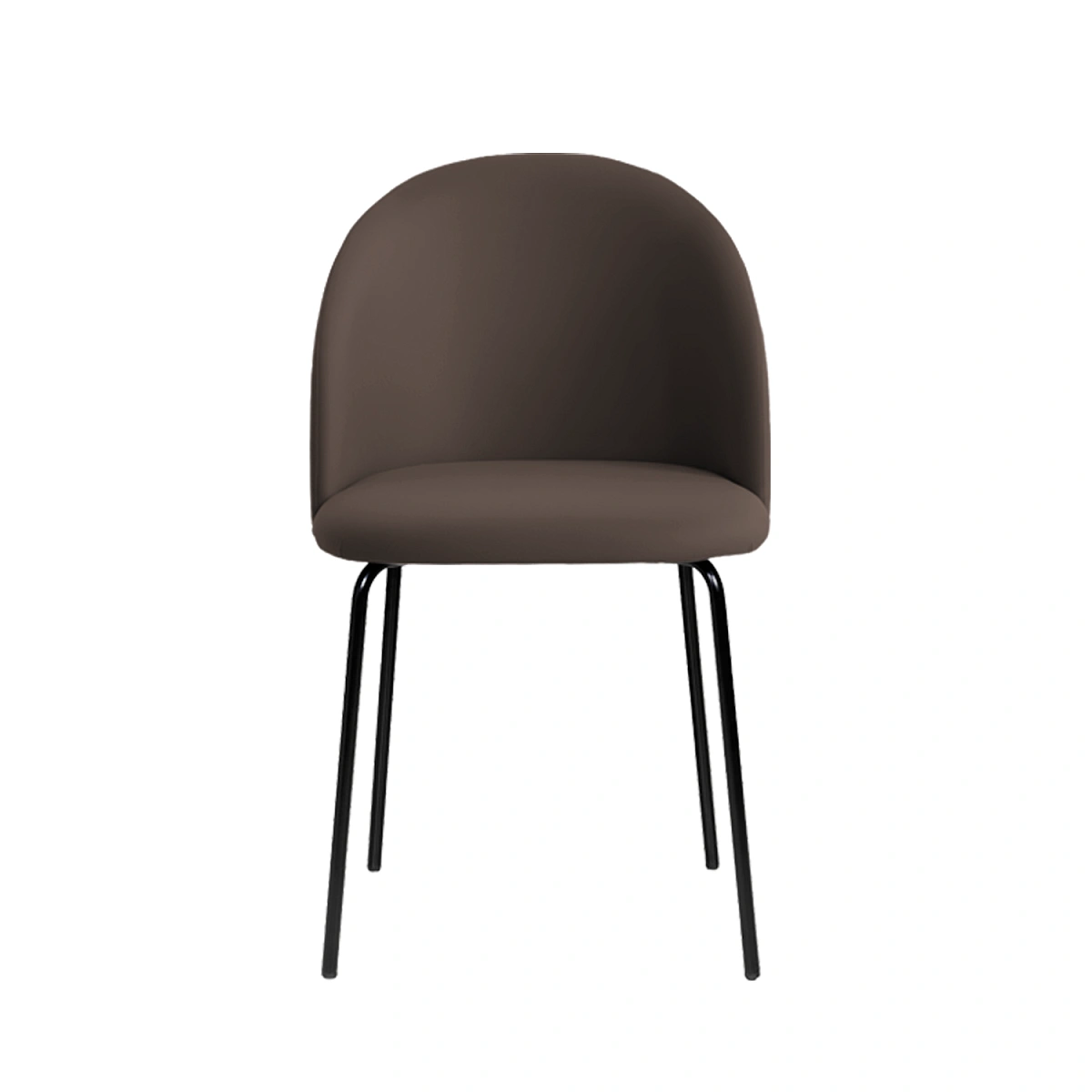 Стул Nord, комплект (2 шт), велюр фрост шоколад / опора черная фото