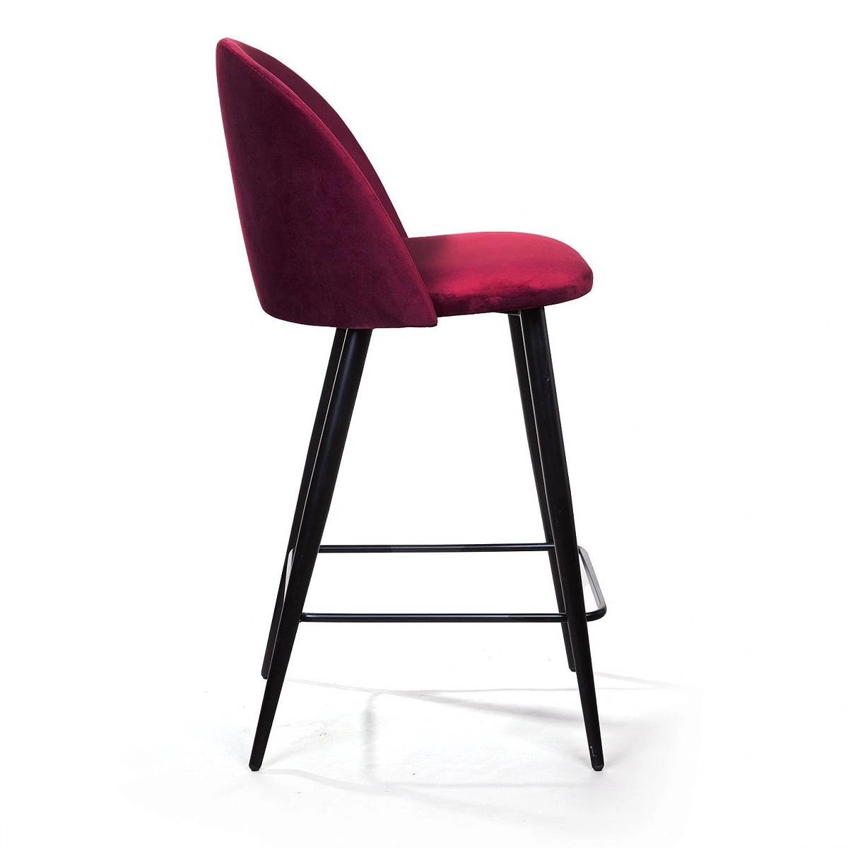 Стул полубарный Thomas, бархат красный 16 изображение Стул полубарный Thomas, бархат красный 16 фото