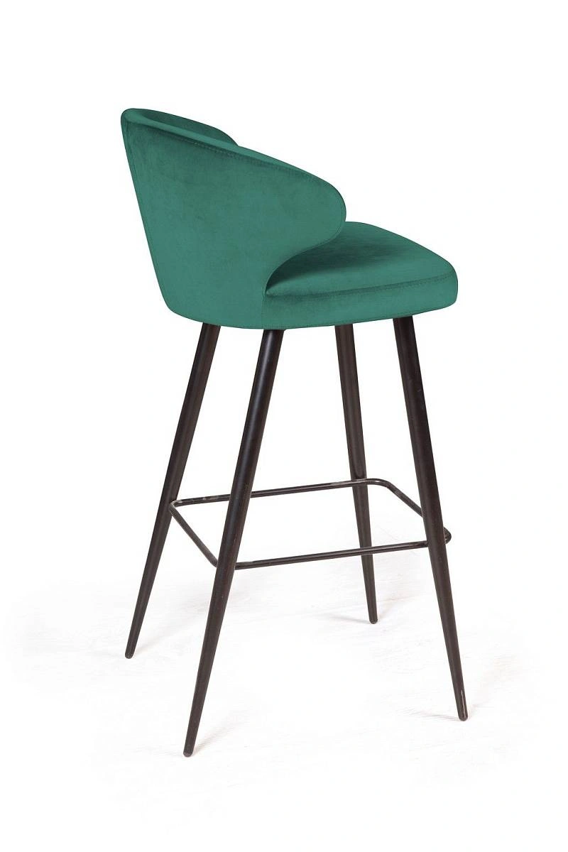 Стул барный Richard, бархат зеленый 19 изображение Стул барный Richard, бархат зеленый 19 фото