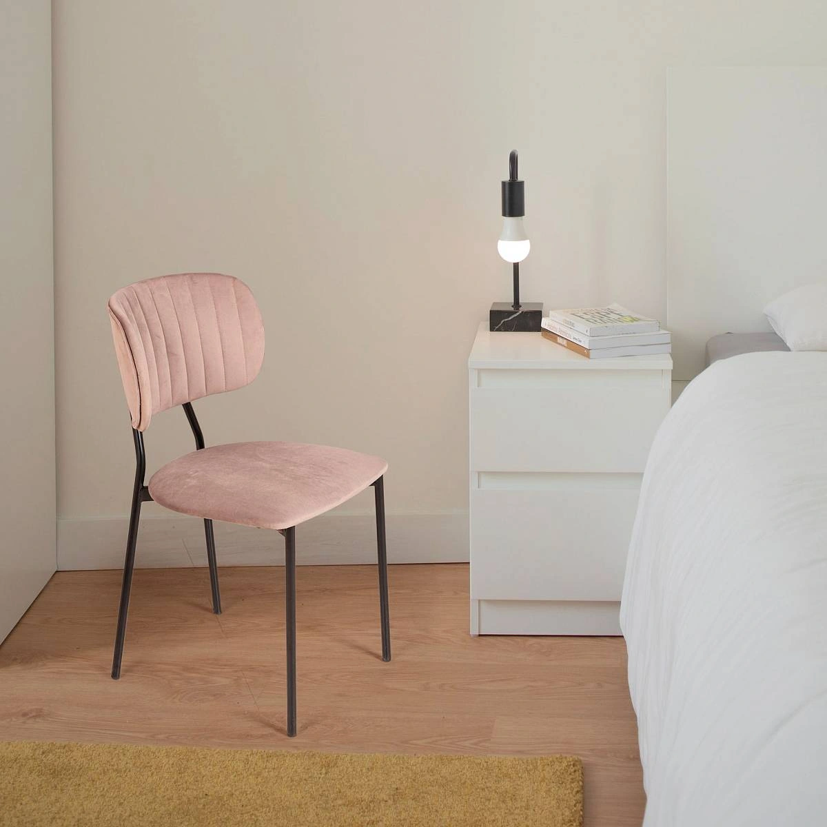 Стул Frost, бархат бежевый 5 изображение Стул Frost, бархат бежевый 5 фото