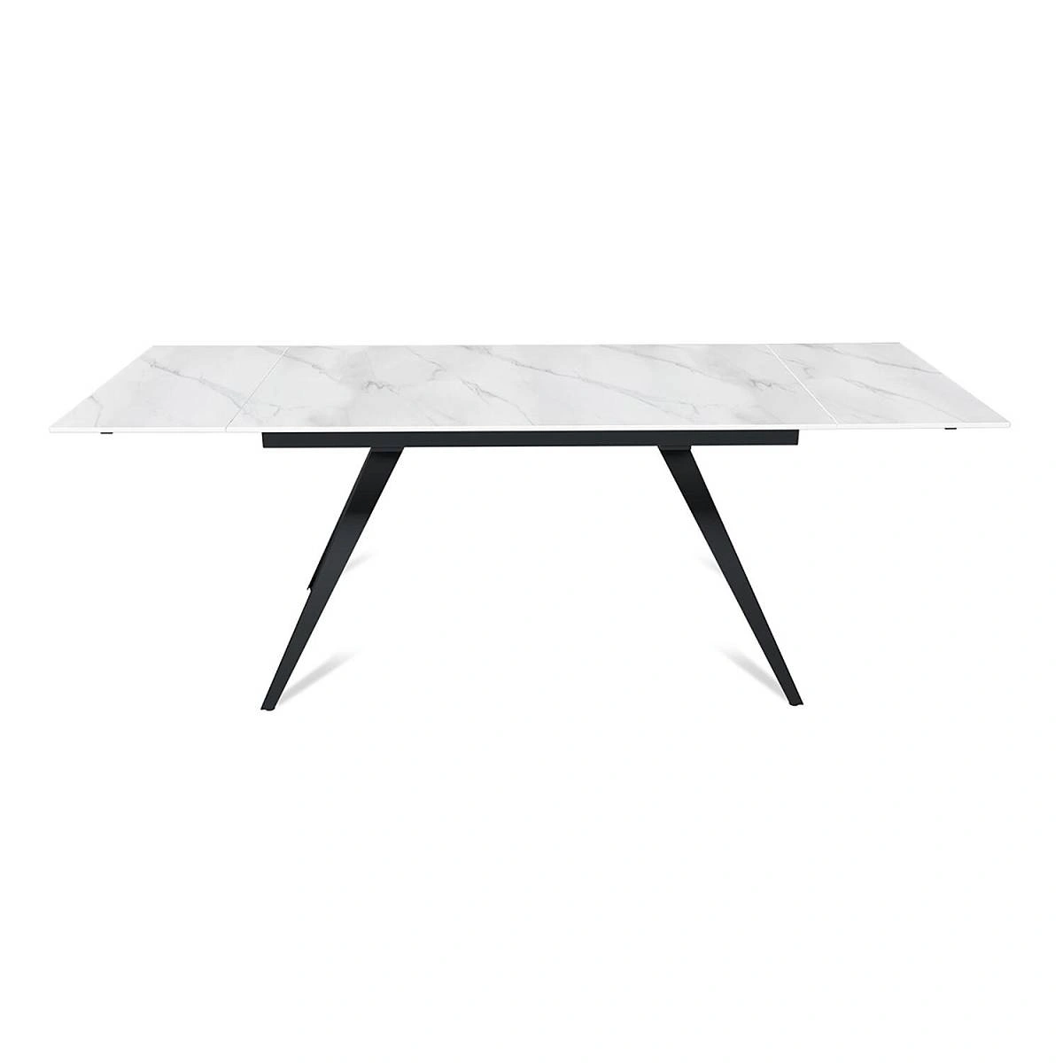 Стол раскладной Asti (140+40+40), керамика матовая Snow Mountain Stone изображение Стол раскладной Asti (140+40+40), керамика матовая Snow Mountain Stone фото