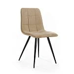 Стул UNO, комплект (4шт), бархат бежевый 5 / чёрный конус