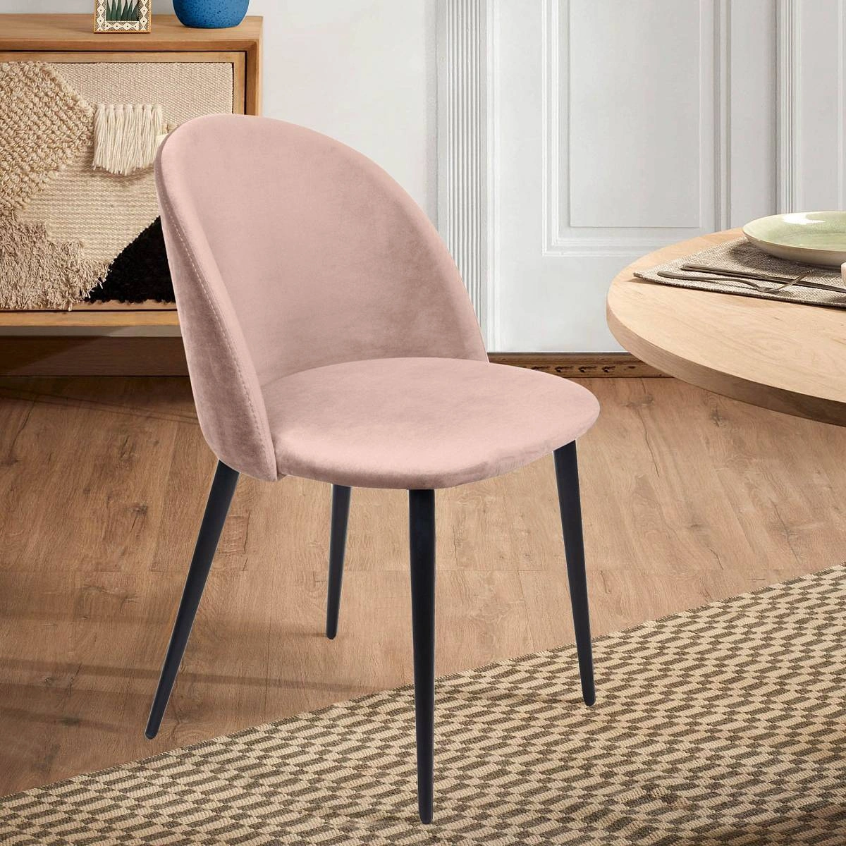 Стул Thomas, бархат бежевый 5 изображение Стул Thomas, бархат бежевый 5 фото