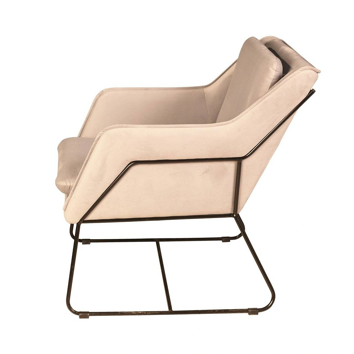 Кресло Alex, бархат бежевый 5 изображение Кресло Alex, бархат бежевый 5 фото