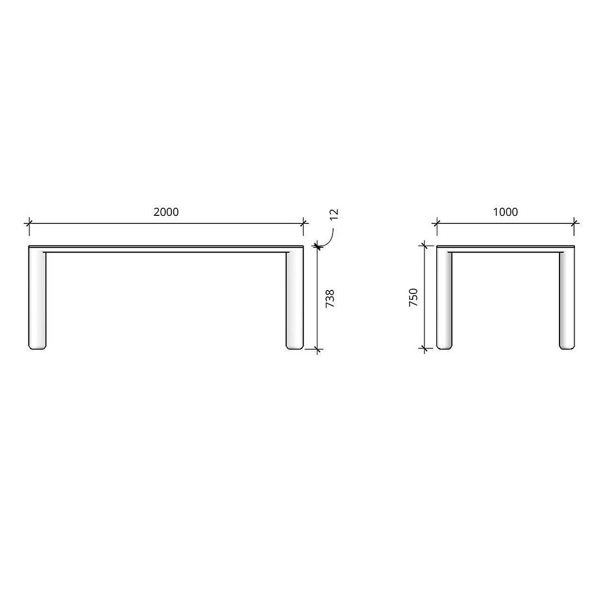 Стол обеденный Momo (200) массив бук + пластик изображение Стол обеденный Momo (200) массив бук + пластик фото