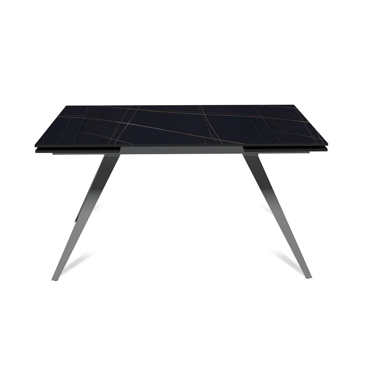 Стол раскладной Asti (140+40+40), керамика матовая Blackgold изображение Стол раскладной Asti (140+40+40), керамика матовая Blackgold фото