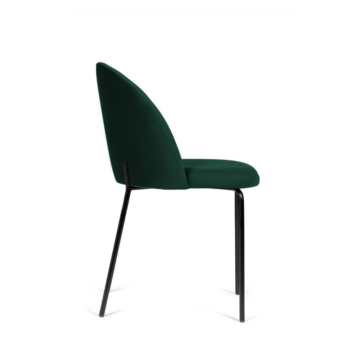 Стул Nord, комплект (2 шт), бархат зеленый 19 / опора черная фото