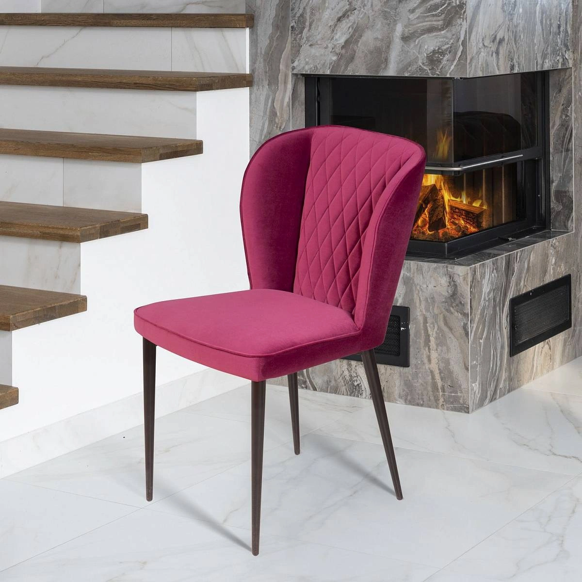 Стул Next, бархат винно-красный 16 new изображение Стул Next, бархат винно-красный 16 new фото