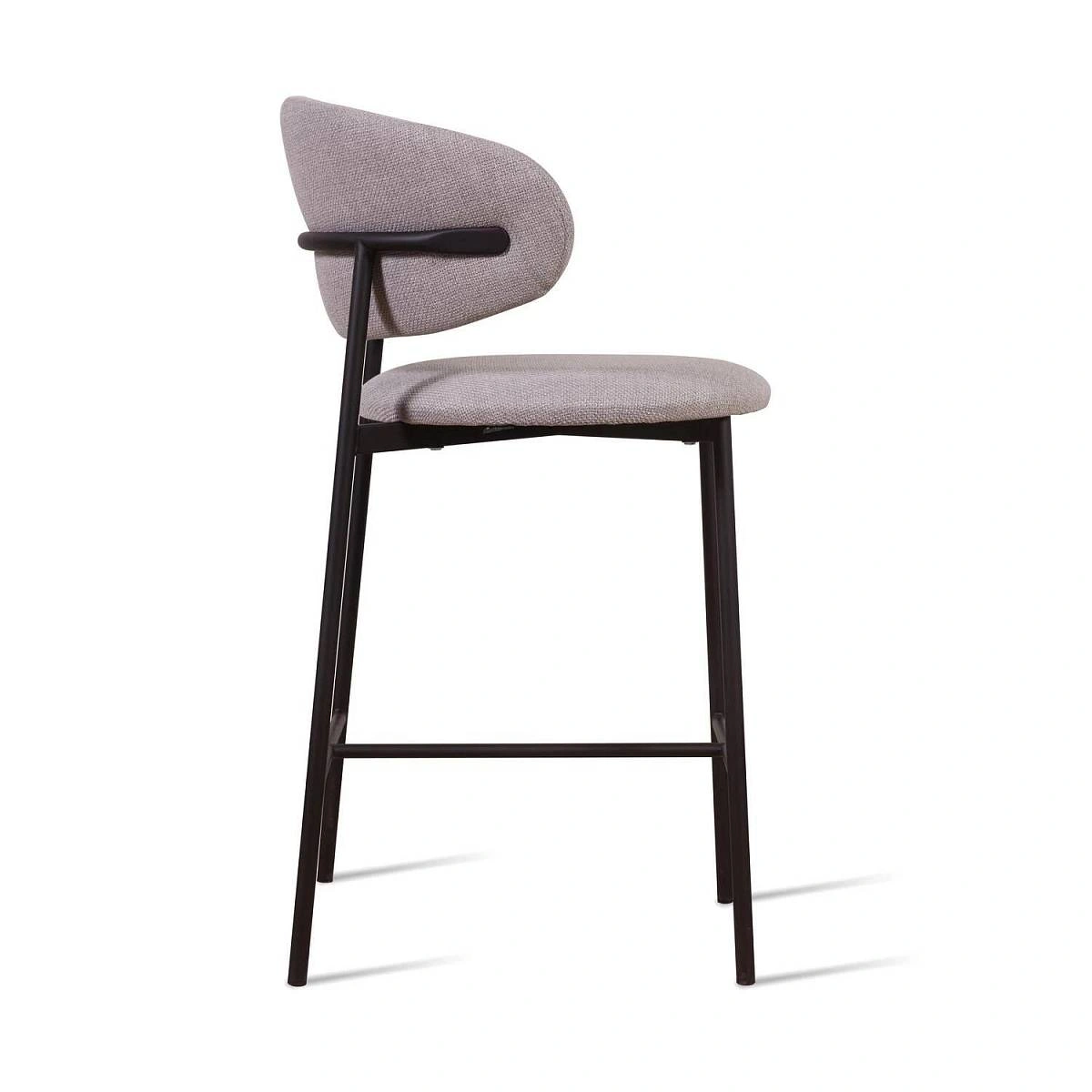 Стул полубарный Adele, рогожка wellton 912, серый изображение Стул полубарный Adele, рогожка wellton 912, серый фото