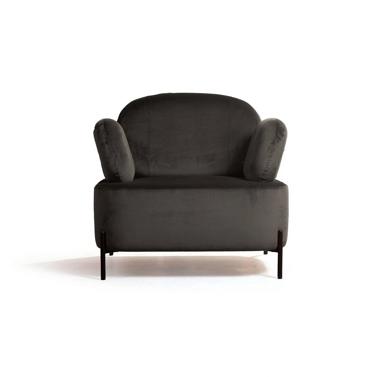 Кресло Dandy, бархат matte 80 серый изображение Кресло Dandy, бархат matte 80 серый фото