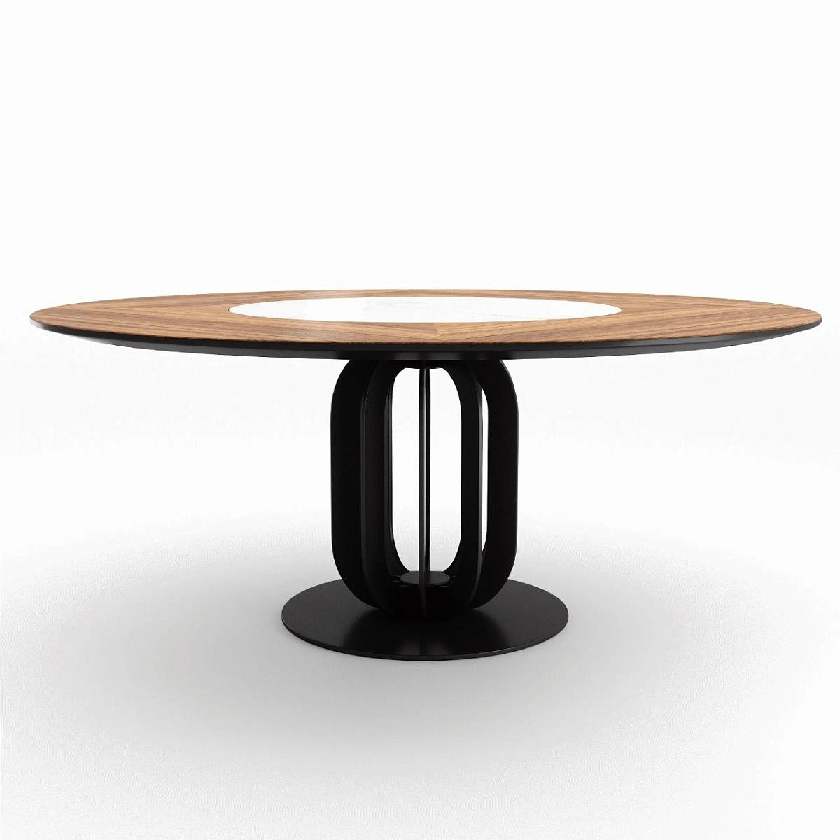 Стол круглый Soho 180, керамика светлая матовая изображение Стол круглый Soho 180, керамика светлая матовая фото