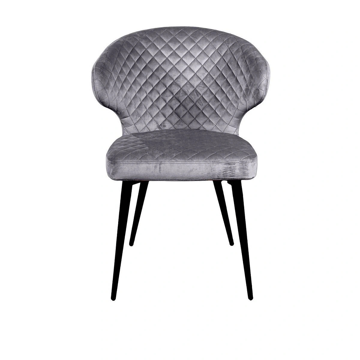 Стул Richard ромб, бархат серый 27 изображение Стул Richard ромб, бархат серый 27 фото