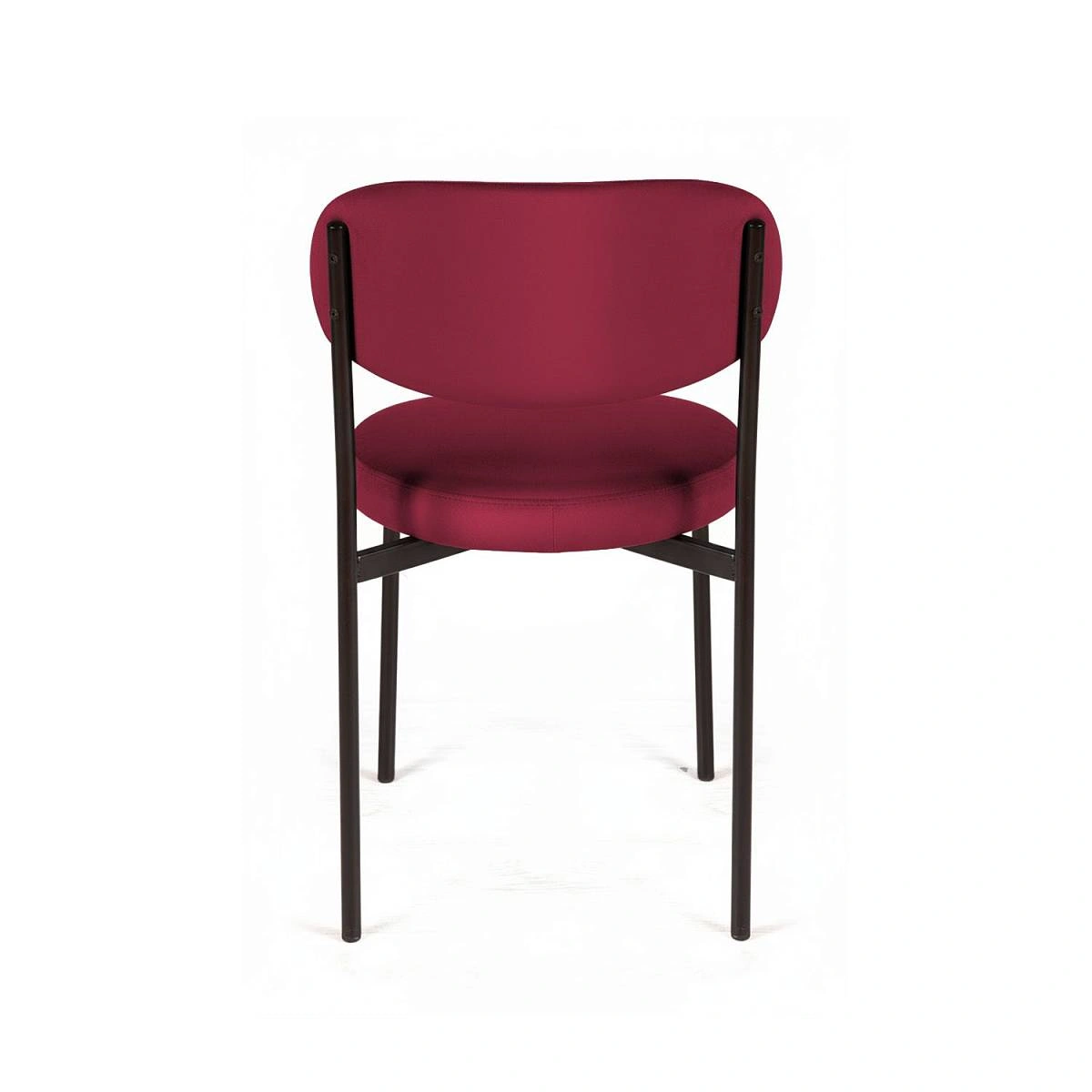 Стул Mason, комплект (2 шт), бархат винно-красный 16 / опоры черные фото