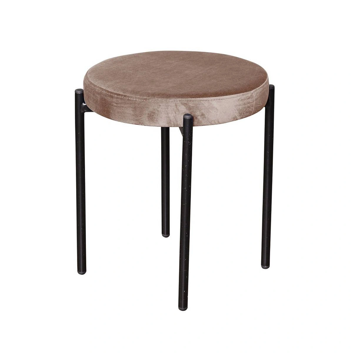 Табурет мягкий Mason, бархат пепельно-бежевый 25 изображение Табурет мягкий Mason, бархат пепельно-бежевый 25 фото