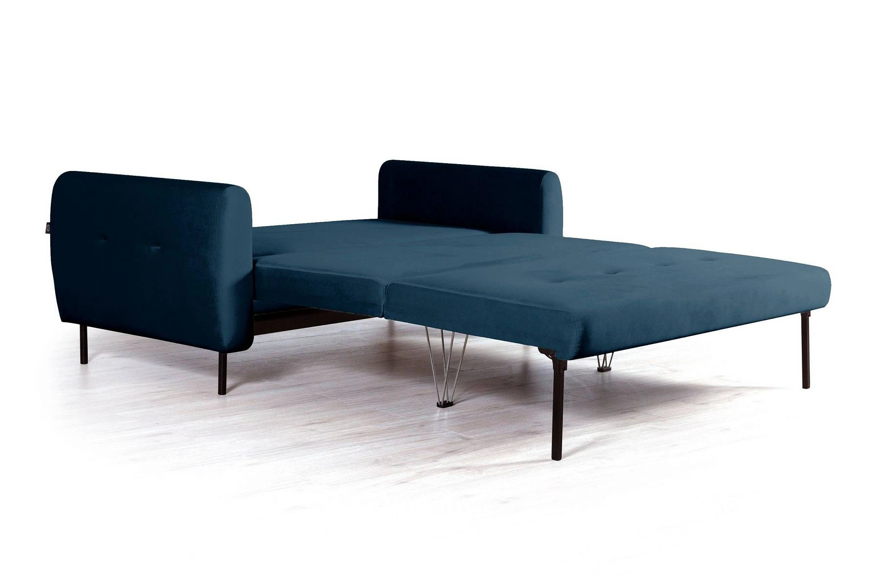 Siena диван-кровать прямой с подлокотниками, бархат синий 29 изображение Siena диван-кровать прямой с подлокотниками, бархат синий 29 фото