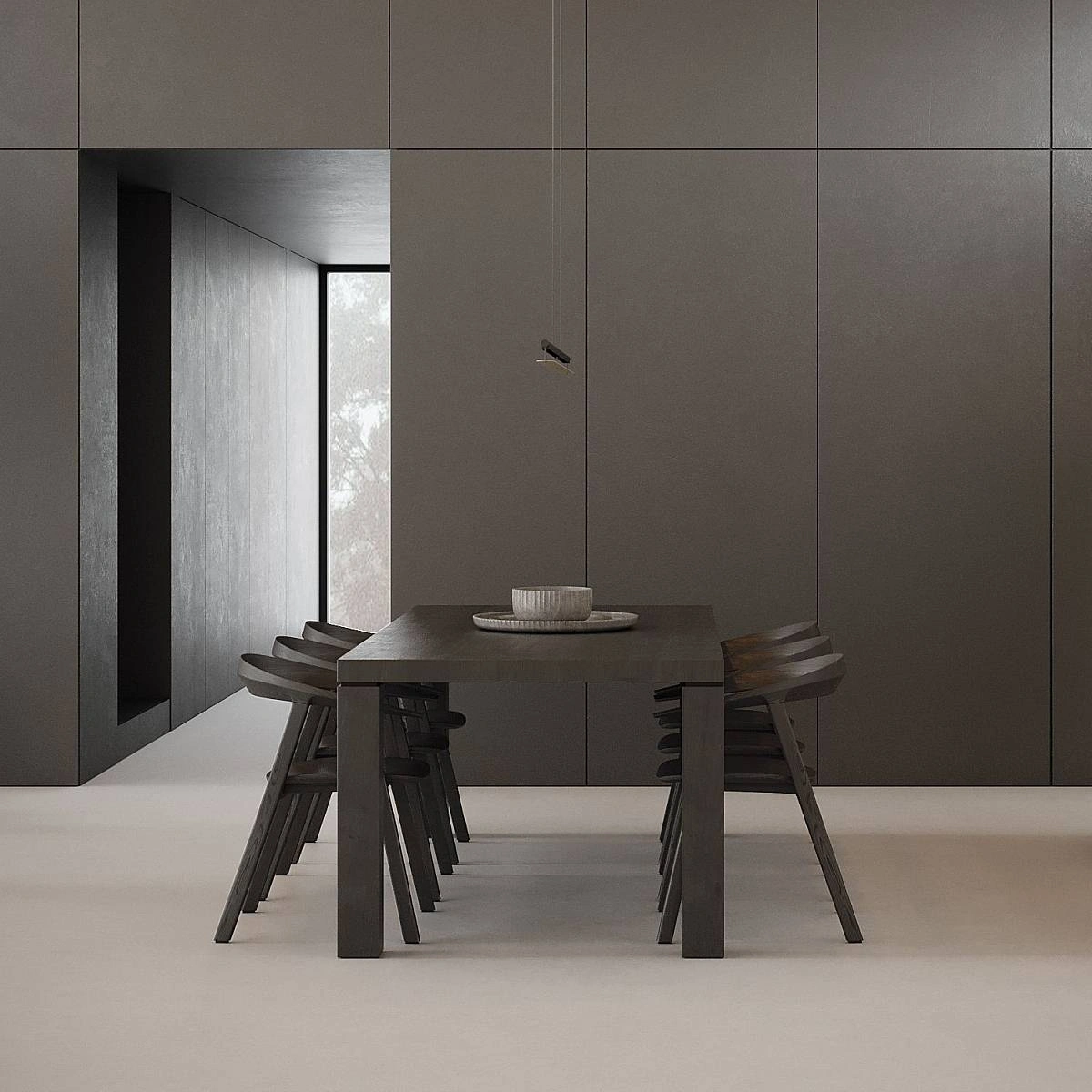 Стол обеденный ARTO (240) шпон ясень черничный шоколад изображение Стол обеденный ARTO (240) шпон ясень черничный шоколад фото