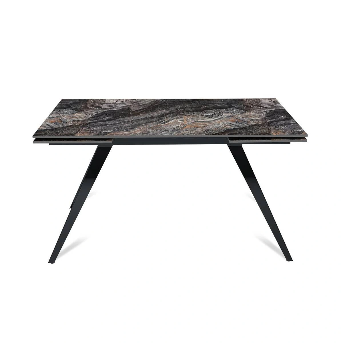 Стол раскладной Asti (140+40+40), керамика глянцевая Venice Grey изображение Стол раскладной Asti (140+40+40), керамика глянцевая Venice Grey фото